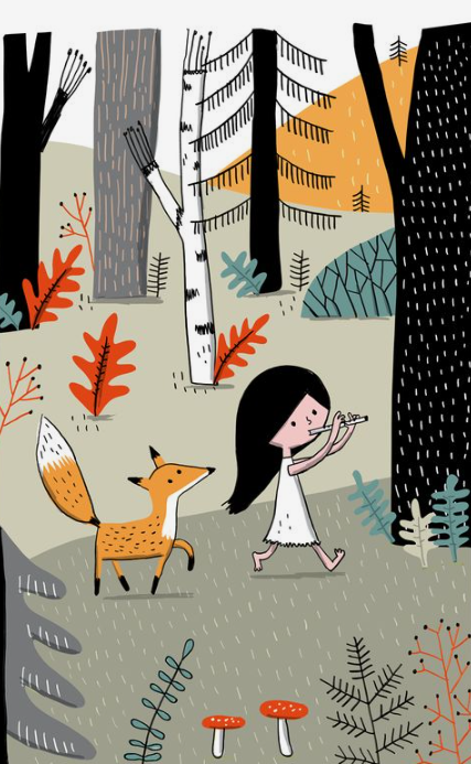 ça en fait des histoires...Promenons-nous dans les bois !