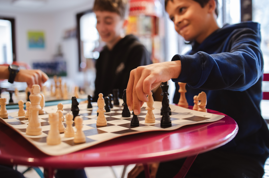 Séance de jeu d'échecs